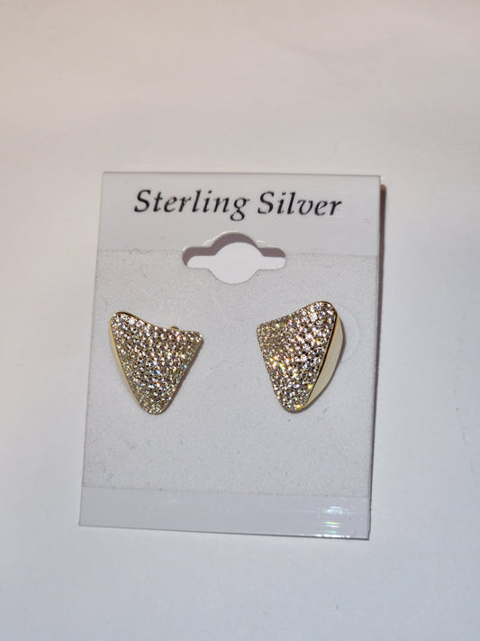 Goldie stone stud earrings