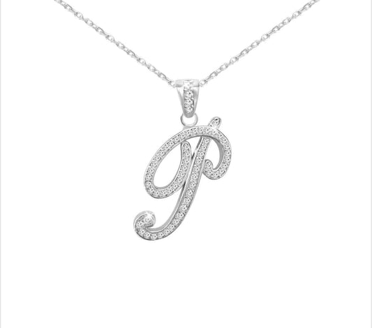 Blinged out initial chain (large)P