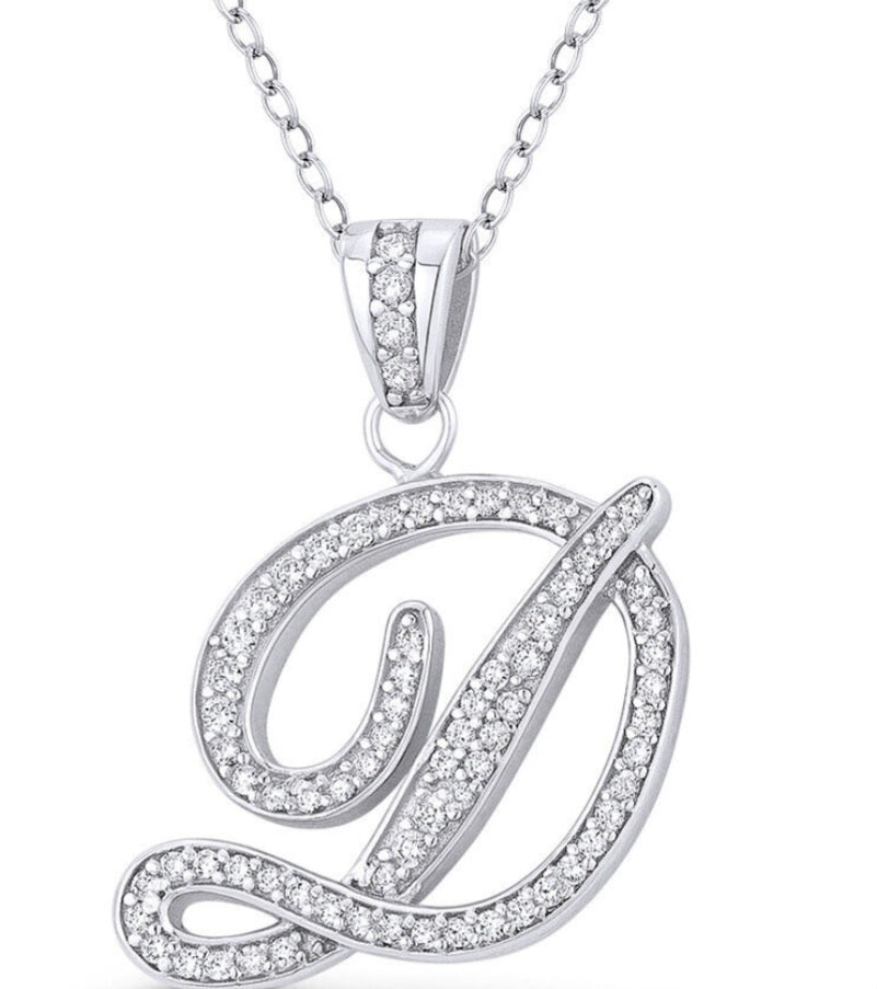 Blinged out intial chains (large) D