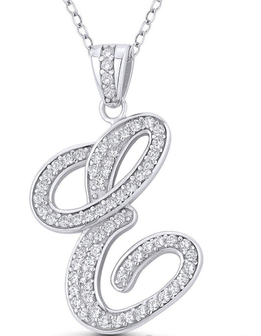 Blinged out intial chains (large) E